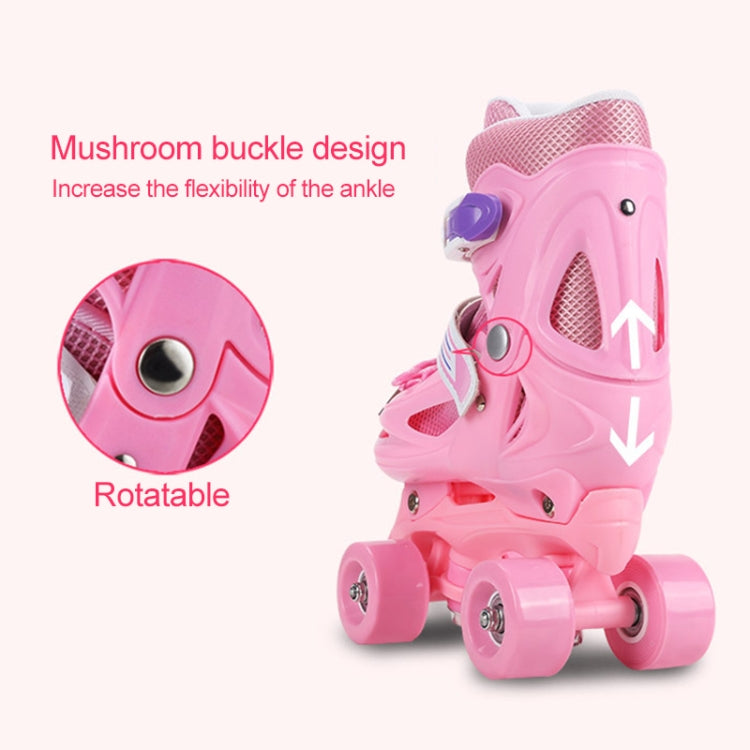 Banwei Children Double Row Four-wheel Roller Skates Skating Shoes, Size : XS