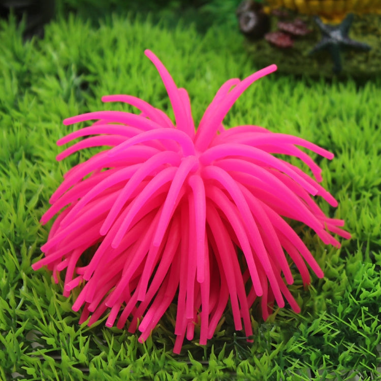 3 PCS Aquarium Articles Decoration TPR Simulation Sea Urchin Ball Coral, Size: M, Diameter: 10cm