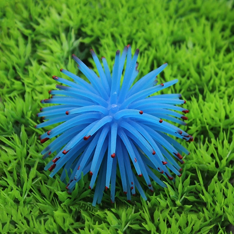 3 PCS Aquarium Articles Decoration TPR Simulation Sea Urchin Ball Coral with Point, Size: S, Diameter: 7cm
