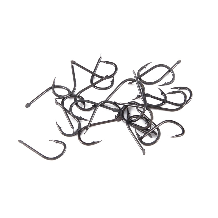 1# 100 PCS (Single Box) Carbon Steel Fish Barbed Hook Fishing Hooks without Hole