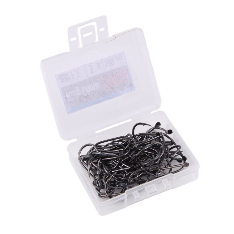 5# 100 PCS (Single Box) Carbon Steel Fish Barbed Hook Fishing Hooks without Hole