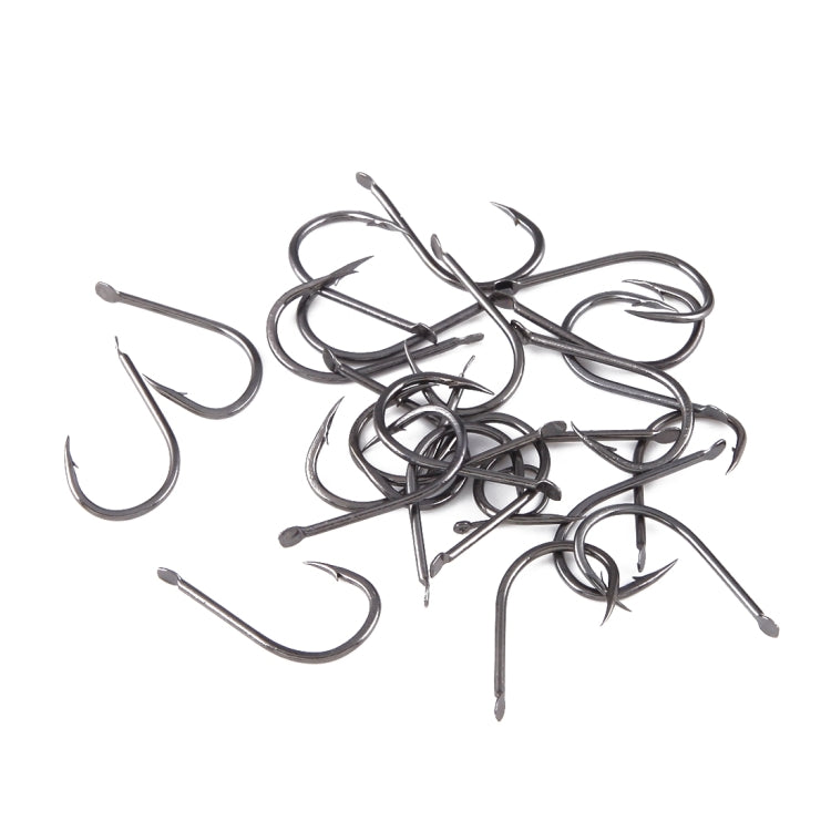 6# 80 PCS (Single Box) Carbon Steel Fish Barbed Hook Fishing Hooks without Hole
