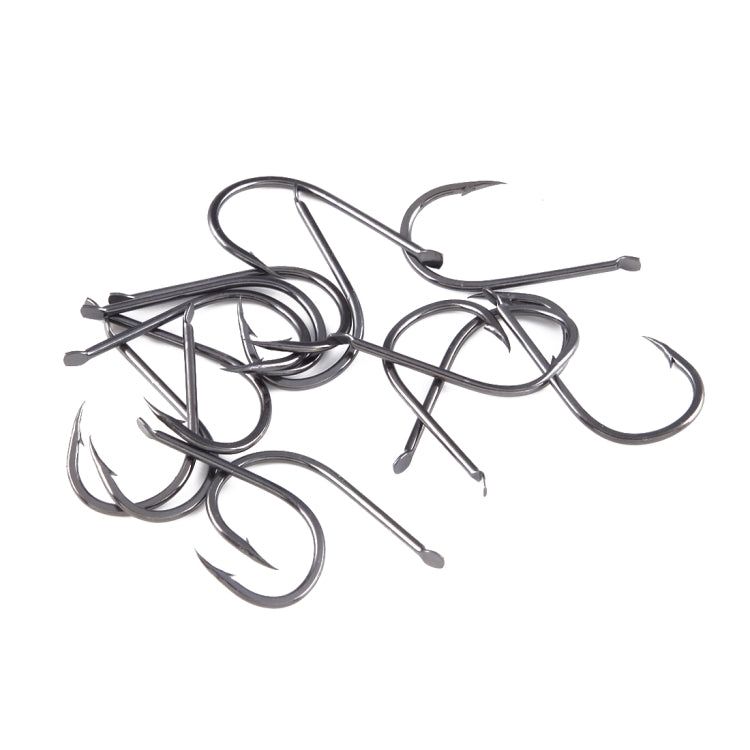 10# 30 PCS (Single Box) Carbon Steel Fish Barbed Hook Fishing Hooks without Hole