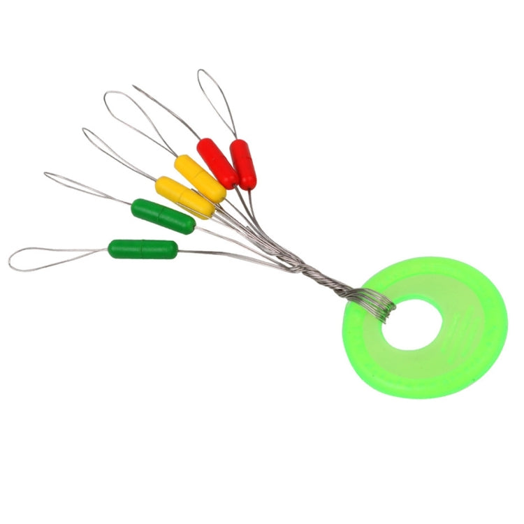 100 PCS Colorful Rubber Fishing Space Beans Round Float Ball Float Stopper
