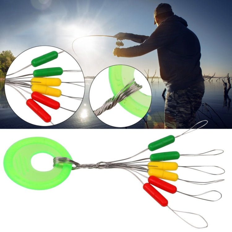 100 PCS Colorful Rubber Fishing Space Beans Round Float Ball Float Stopper