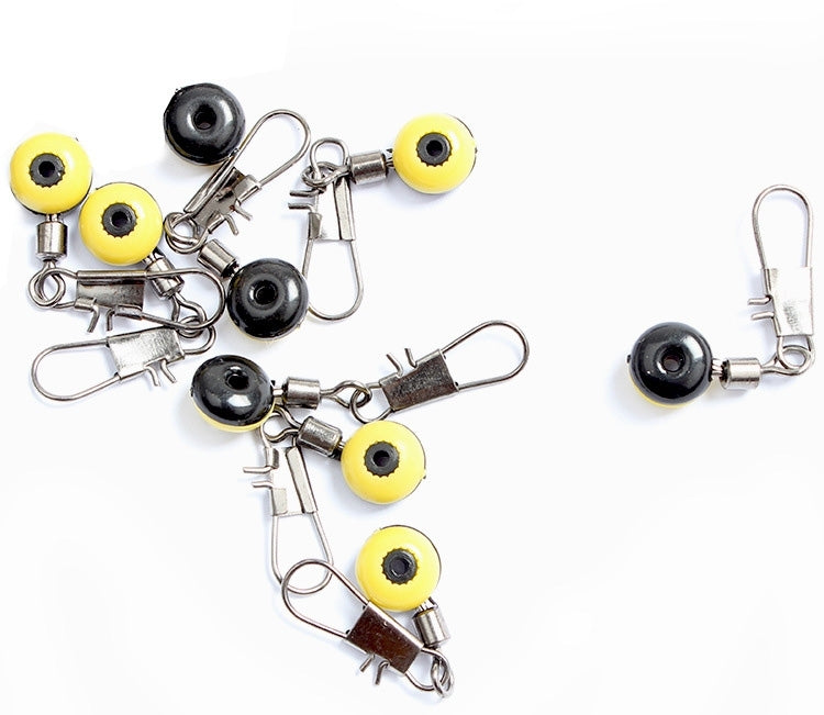 100 PCS Keychain Ring Style Fishing Sea Float Space Beans Float Stopper