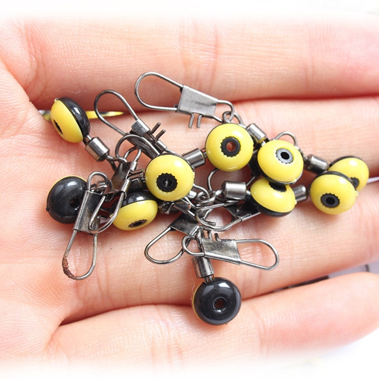 100 PCS Keychain Ring Style Fishing Sea Float Space Beans Float Stopper