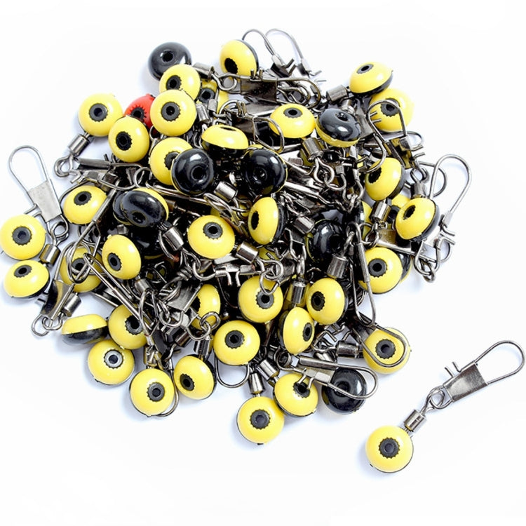 100 PCS Keychain Ring Style Fishing Sea Float Space Beans Float Stopper