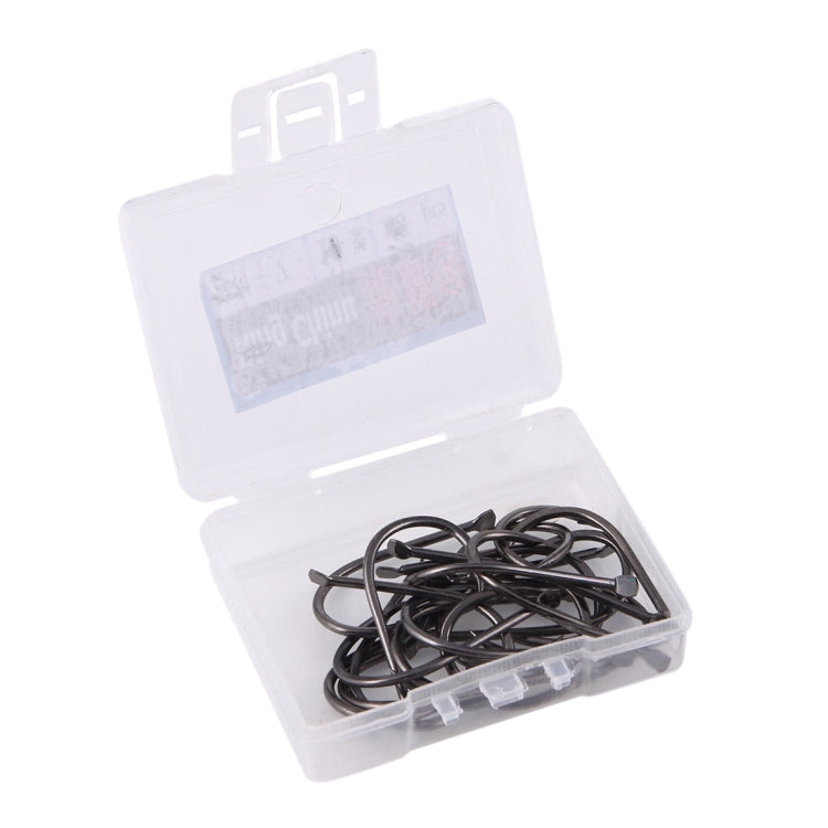11# 20 PCS (Single Box) Carbon Steel Fish Barbed Hook Fishing Hooks without Hole