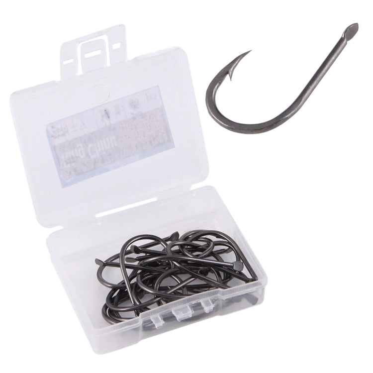 11# 20 PCS (Single Box) Carbon Steel Fish Barbed Hook Fishing Hooks without Hole