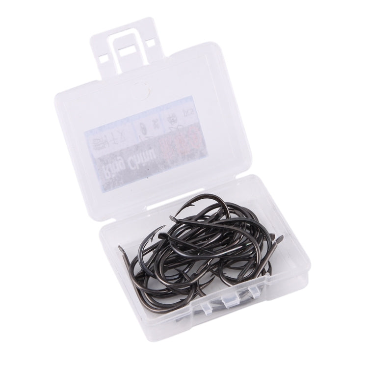 12# 20 PCS (Single Box) Carbon Steel Fish Barbed Hook Fishing Hooks without Hole