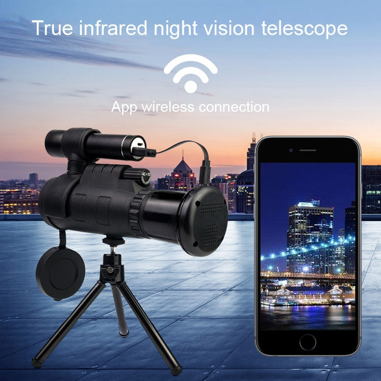 12X Portable High Definition Infrared Night Vision Monocular Telescope, Support Phone Photography / Video