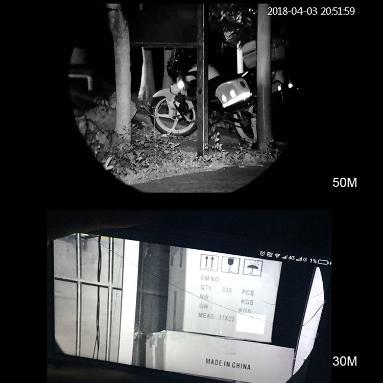 12X Portable High Definition Infrared Night Vision Monocular Telescope, Support Phone Photography / Video
