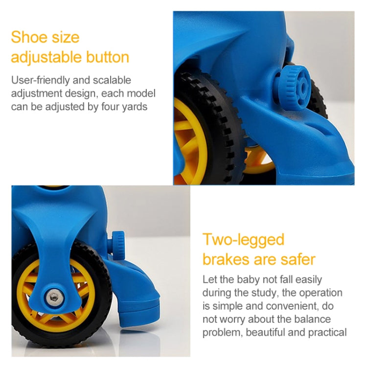 Adjustable Children Four-wheel Roller Skates Skating Shoes, Size : S