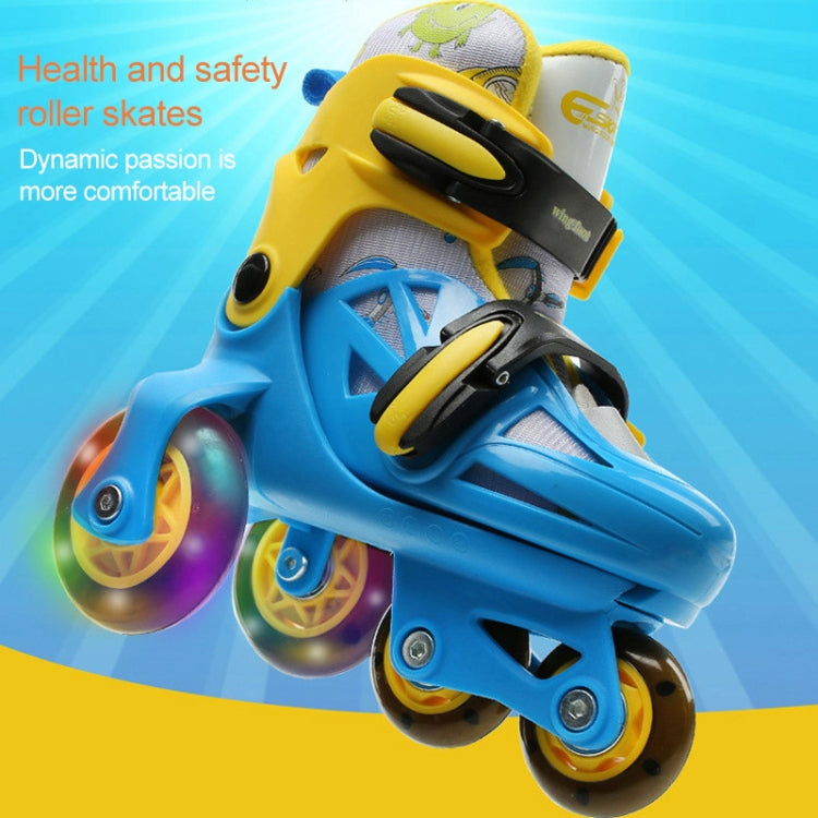 Adjustable Children Four-wheel Roller Skates Skating Shoes, Size : S