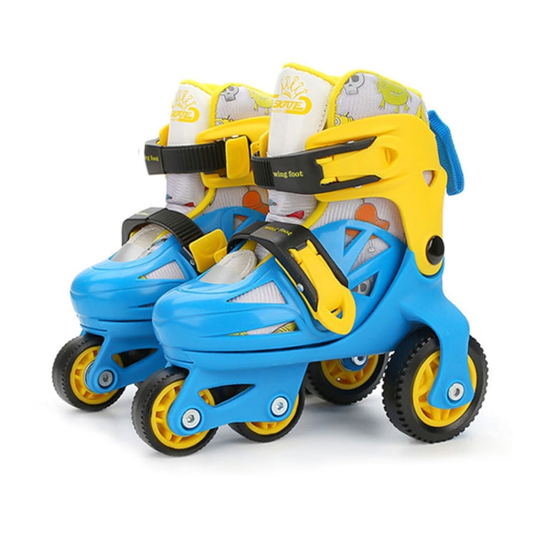 Adjustable Children Four-wheel Roller Skates Skating Shoes, Size : XS