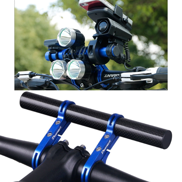 HLD-208 Mountainous Bicycle Carbon Fiber Handlebar Extension Frame Flashlight Bracket