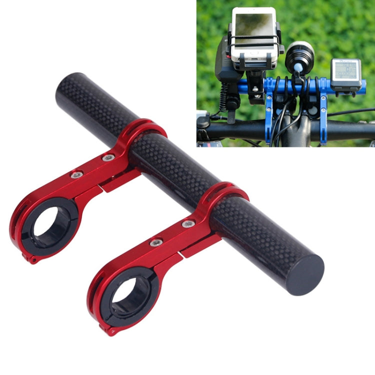 HLD-208 Mountainous Bicycle Carbon Fiber Handlebar Extension Frame Flashlight Bracket