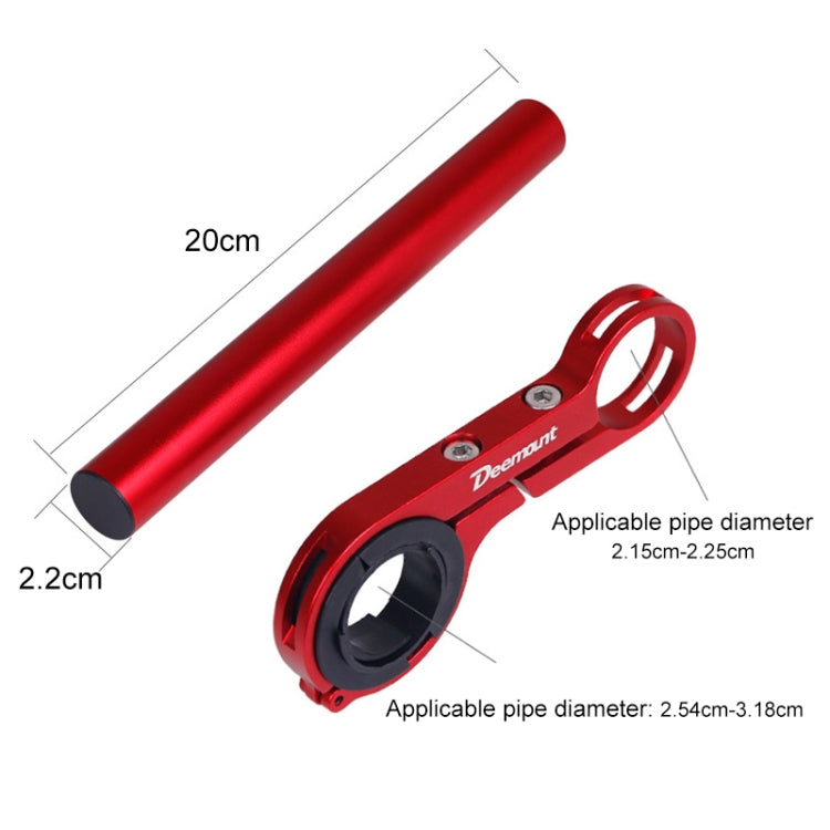 HLD-208 Mountainous Bicycle Carbon Fiber Handlebar Extension Frame Flashlight Bracket