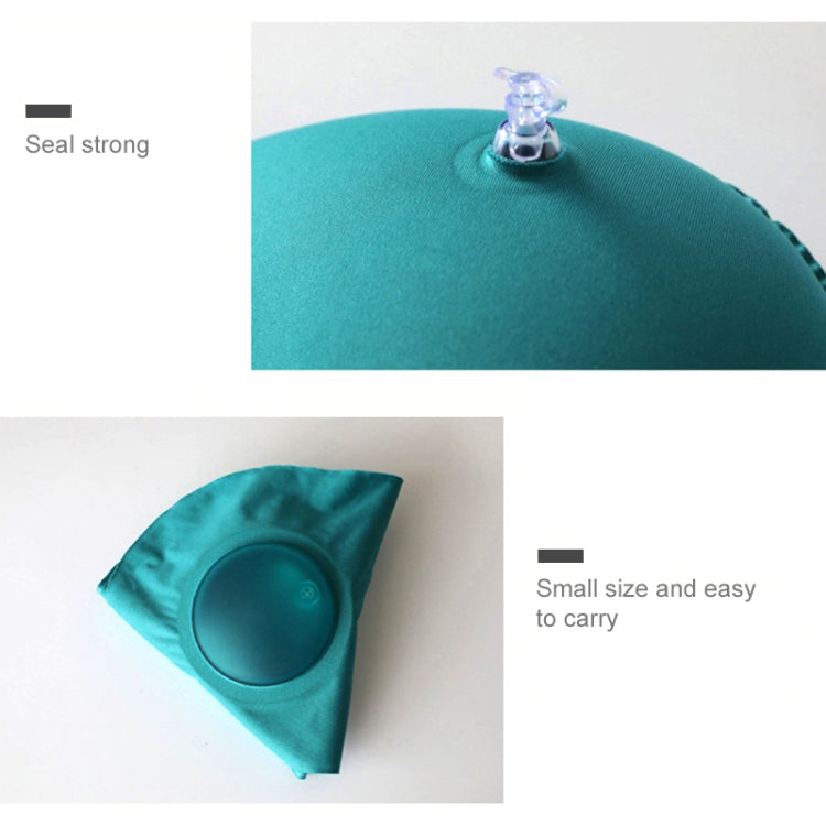 Romix Portable Pressure Automatic Inflatable U Shape TPU Travel Pillow, Size: 46.5*30cm(Grey)