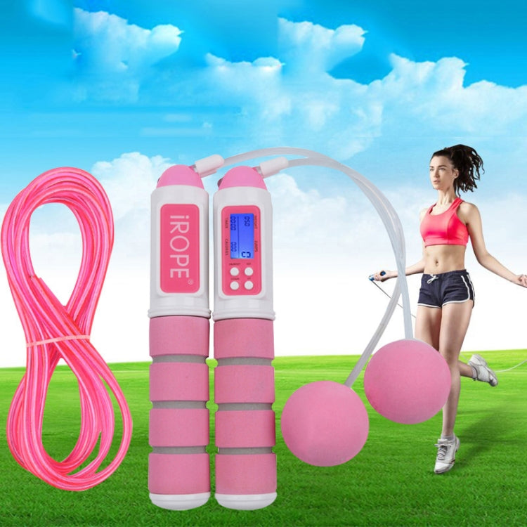 iROPE Professional Electronic Timer and Counter Skipping Rope with 4-button LCD Display