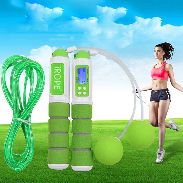 iROPE Professional Electronic Timer and Counter Skipping Rope with 4-button LCD Display