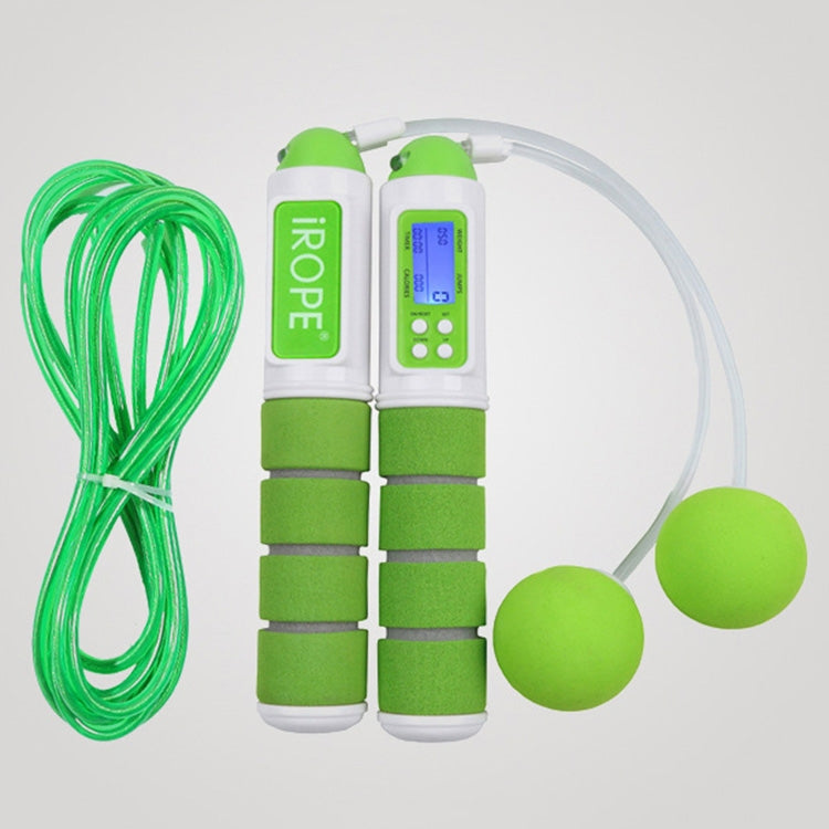 iROPE Professional Electronic Timer and Counter Skipping Rope with 4-button LCD Display