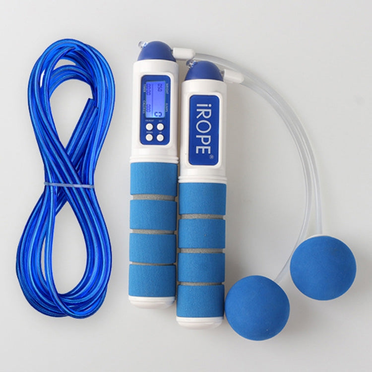 iROPE Professional Electronic Timer and Counter Skipping Rope with 4-button LCD Display