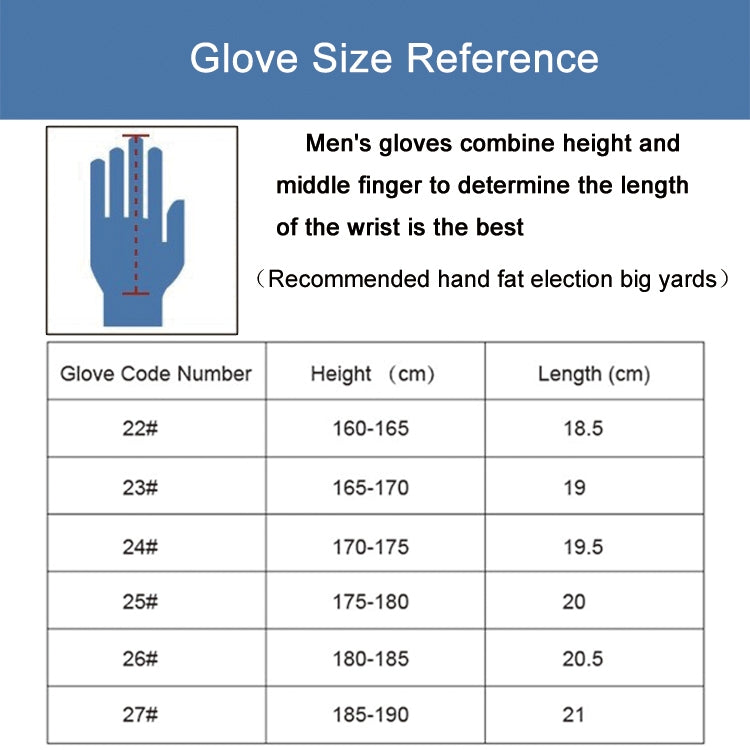 PGM Left Hand Sheepskin Anti-slip Particle Golf Men Gloves, Size: 22#