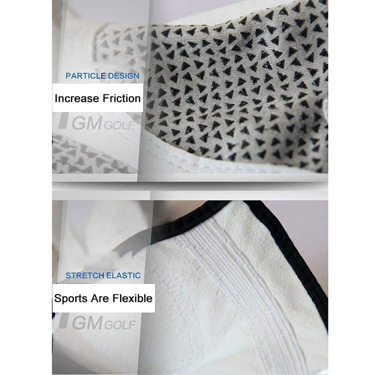 PGM Left Hand Sheepskin Anti-slip Particle Golf Men Gloves, Size: 22#