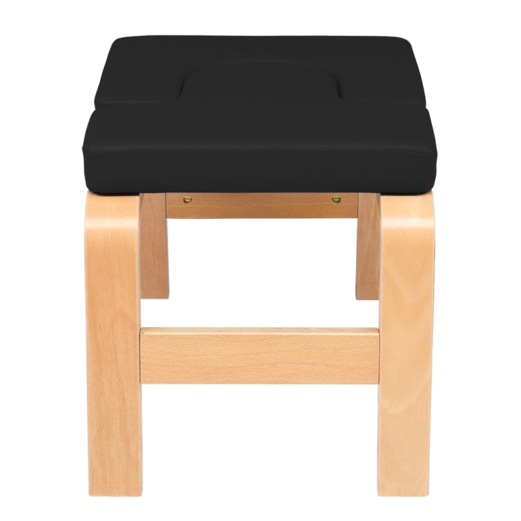 [US Warehouse] Wooden Yoga Inverted Stool Yoga Stretching Auxiliary Chair Home Fitness Equipment Supplies