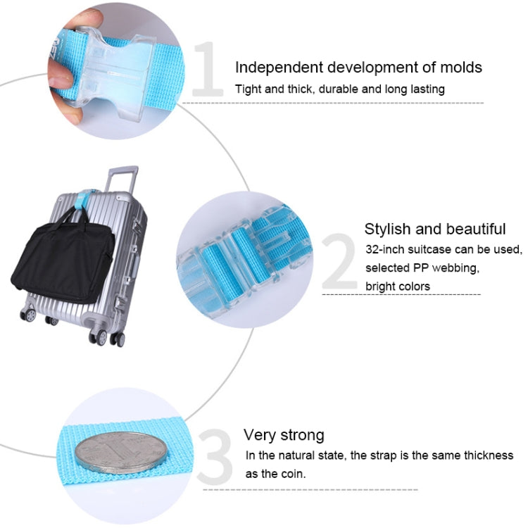 Transparent Hang Buckle External Strap for Travel Bag Travel Luggage