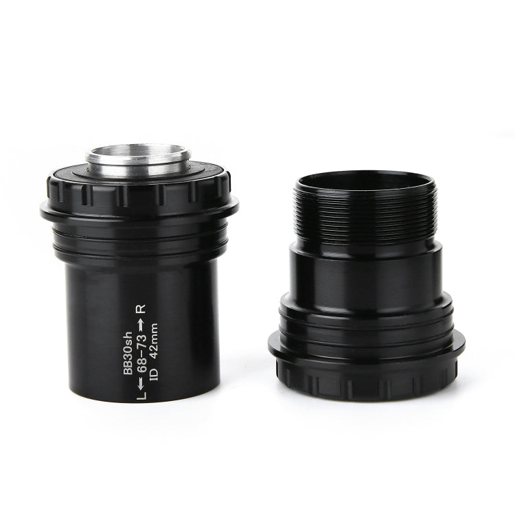 BB30 Press Fit Style Bottom Bracket Fits 68-73mm for SHIMANO / SRAM / FSA Mountain Bike (Black)