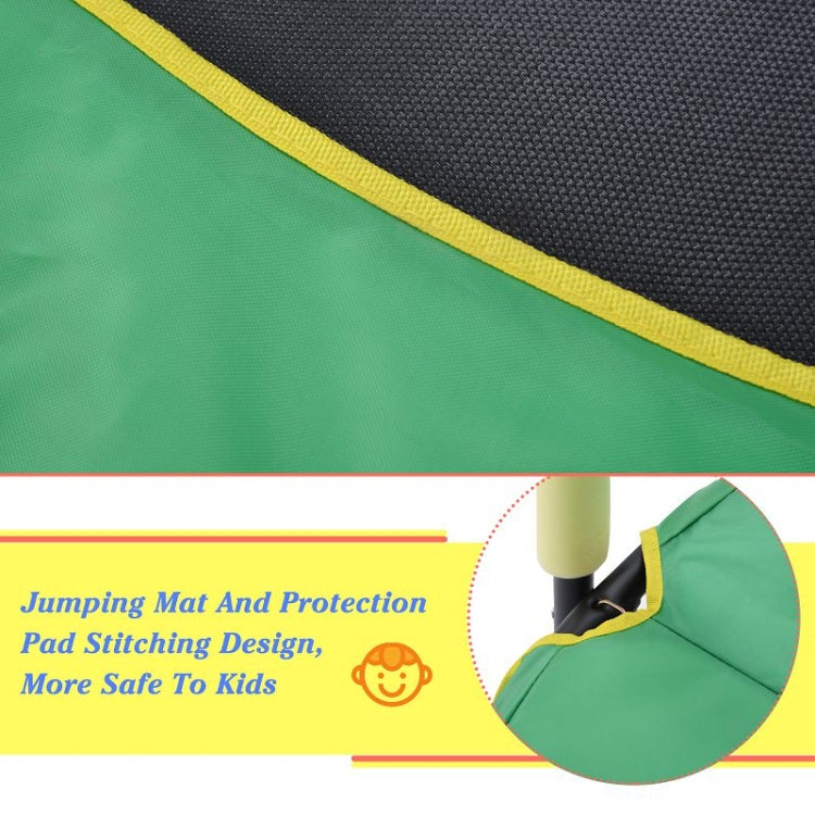 [US Warehouse] Mini Toddler Trampolines with Safety Enclosure Net & Basketball Hoop, Size: 5FT
