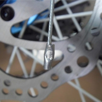 50 PCS Road Mountain Bicycle Aluminum Brake Cable End Crimps Fit 1.0-1.8mm Cables
