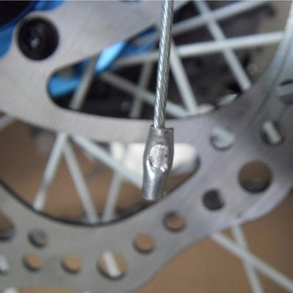 50 PCS Road Mountain Bicycle Aluminum Brake Cable End Crimps Fit 1.0-1.8mm Cables(Silver)