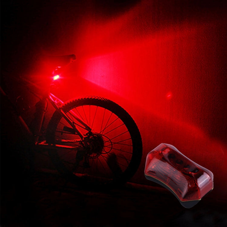 FY-030 Red Light 3 LED 3 Modes Bicycle Rear Light Warning Light with Handlebar Mount