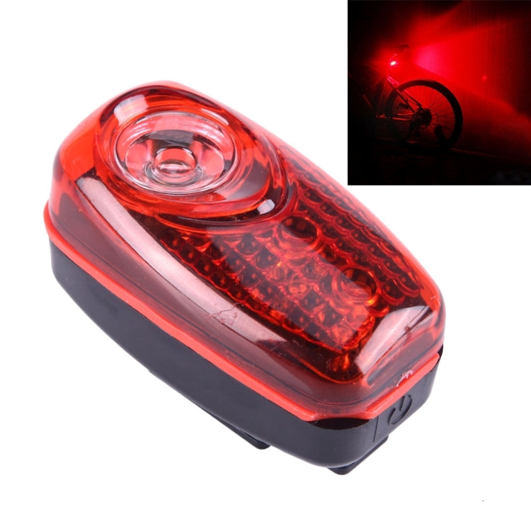M-6001 Red Light 3 LED 2 Modes Bicycle Rear Light Warning Light with Handlebar Mount