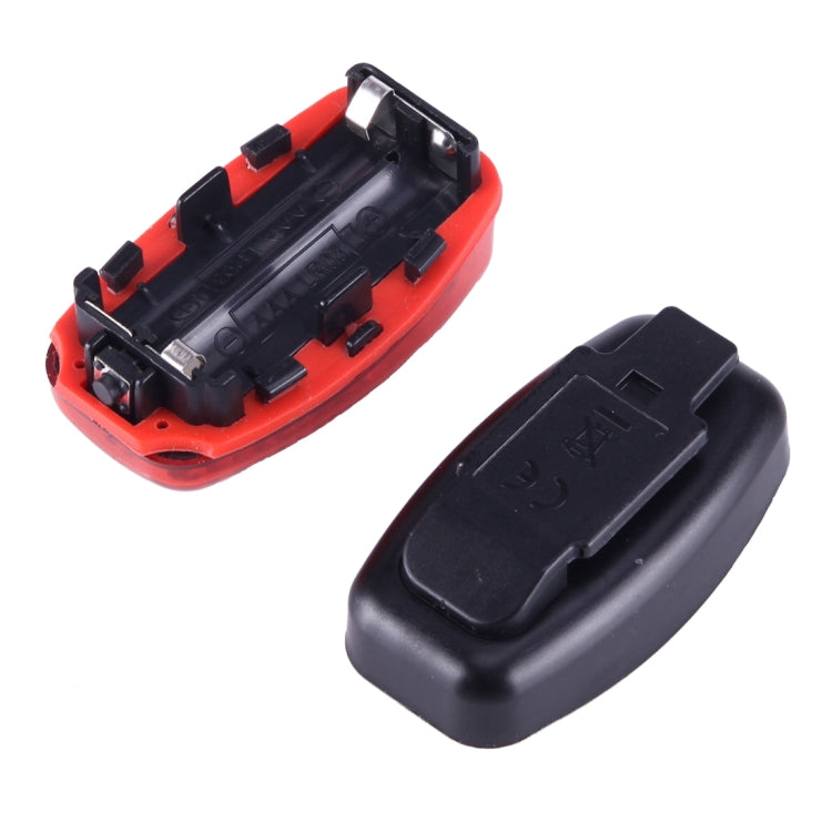 M-6001 Red Light 3 LED 2 Modes Bicycle Rear Light Warning Light with Handlebar Mount