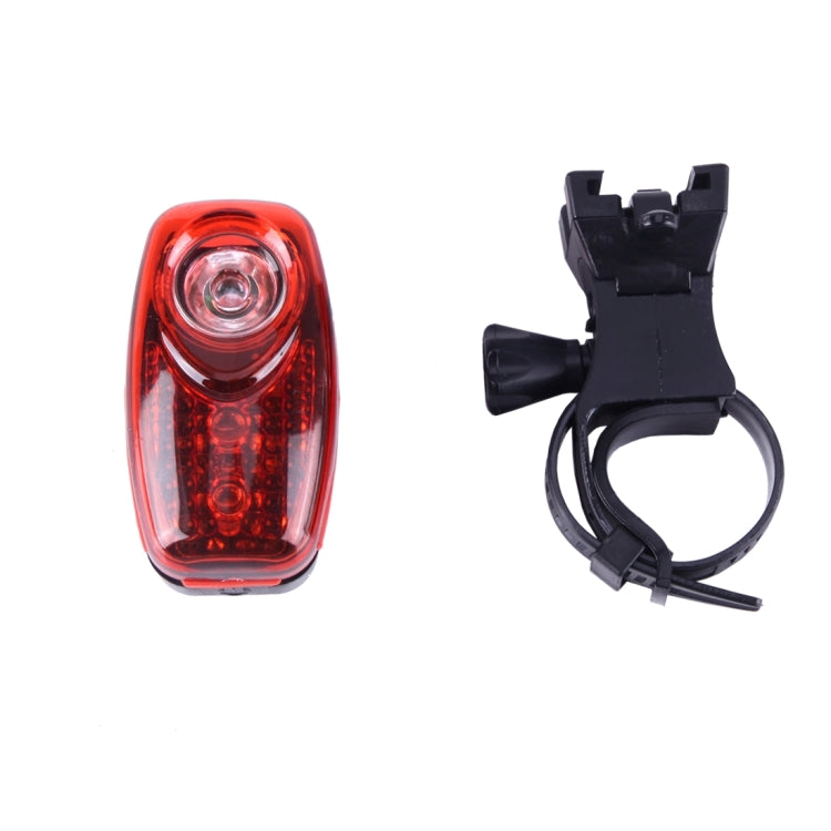 M-6001 Red Light 3 LED 2 Modes Bicycle Rear Light Warning Light with Handlebar Mount