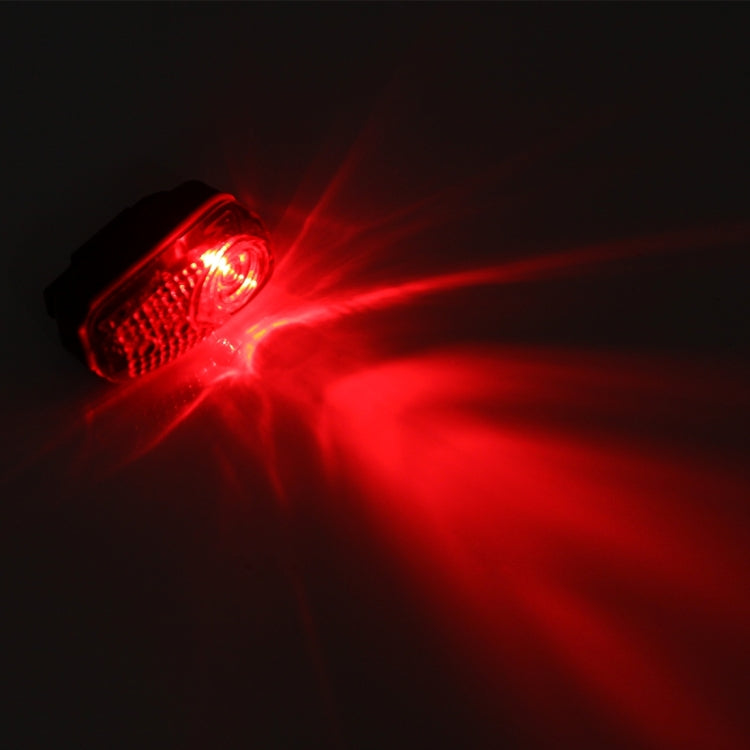 M-6001 Red Light 3 LED 2 Modes Bicycle Rear Light Warning Light with Handlebar Mount