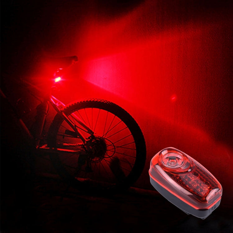 M-6001 Red Light 3 LED 2 Modes Bicycle Rear Light Warning Light with Handlebar Mount