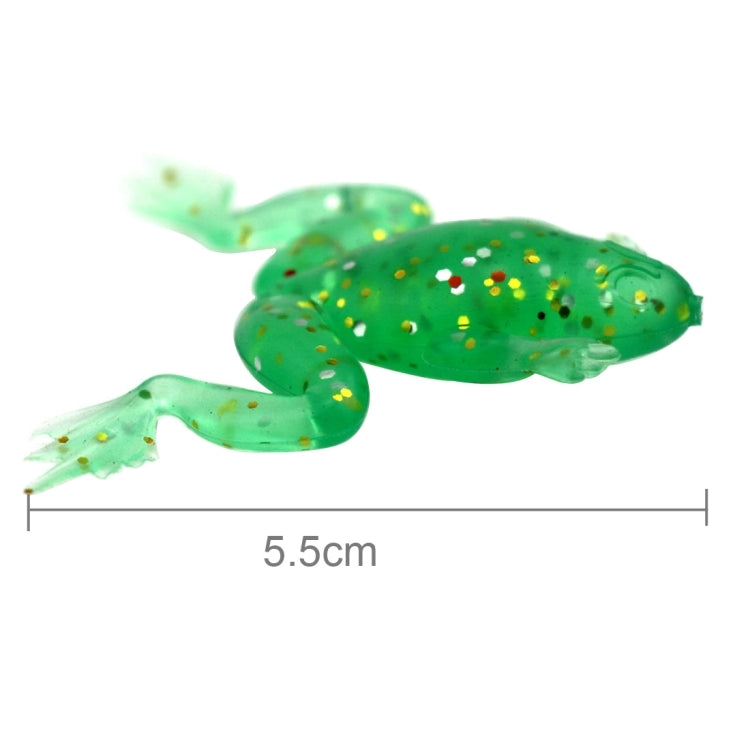 10 PCS 5.5cm Soft Baits Fishing Lures Frog Baits, Random Color Delivery