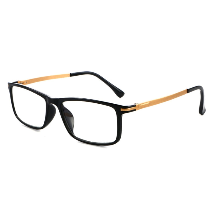 Black Frame Spring Hinge Anti Fatigue & Blue-ray Presbyopic Glasses, +2.00D