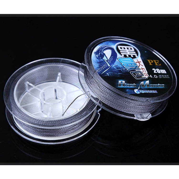 4.0C 0.331mm 5.73kg Nodules Tension 7.01kg Straight Line Tension 20m Strong 4 Shares Braid PE Fiber Fishing Line Kite Line(Grey)