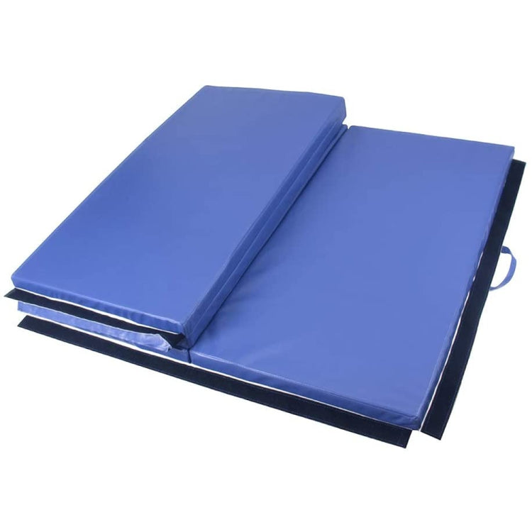 [US Warehouse] Foldable PVC EVA Exercise Yoga Gymnastics Mat, Size: 120x300x5cm (Blue)