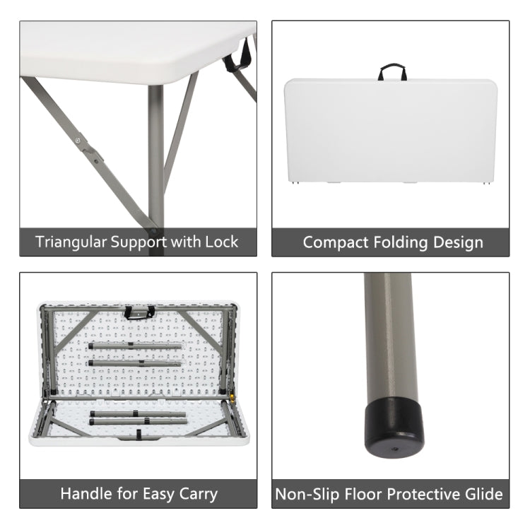 [US Warehouse] Outdoor Plastic Foldable Square Table, Size: 86x86x74cm