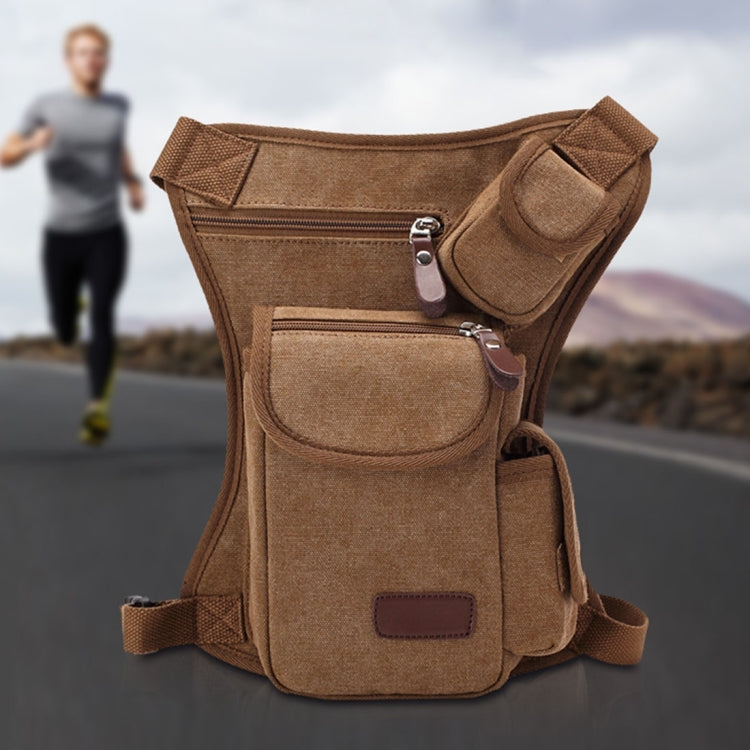 Multifunction Canvas Messenger Mobile Phone Bags Travel Crossbody Shoulder Waist Bag, Size: 31x24x5cm(Army Green)