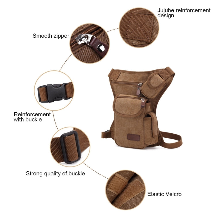Multifunction Canvas Messenger Mobile Phone Bags Travel Crossbody Shoulder Waist Bag, Size: 31x24x5cm(Army Green)
