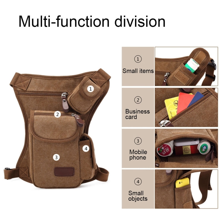 Multifunction Canvas Messenger Mobile Phone Bags Travel Crossbody Shoulder Waist Bag, Size: 31x24x5cm(Army Green)